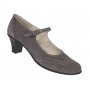 Marimea 37 Pantofi dama eleganti din piele naturala intoarsa Gri P104GRI5VEL